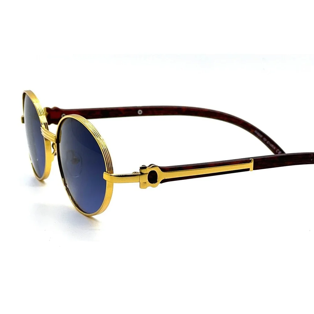 Sunglasses Men's Fashion Trendy Blue Lens Cholo Gangs‎ Rapper Shades Hip Hop New